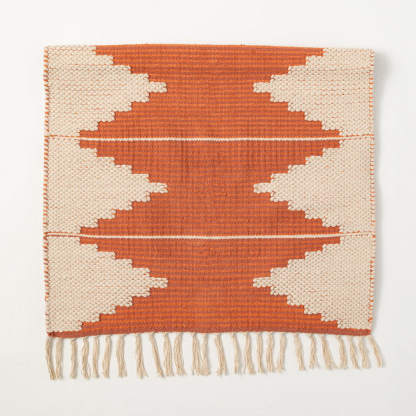 Birch Lane™ Cotton Orange Indoor/Outdoor Rug Wayfair